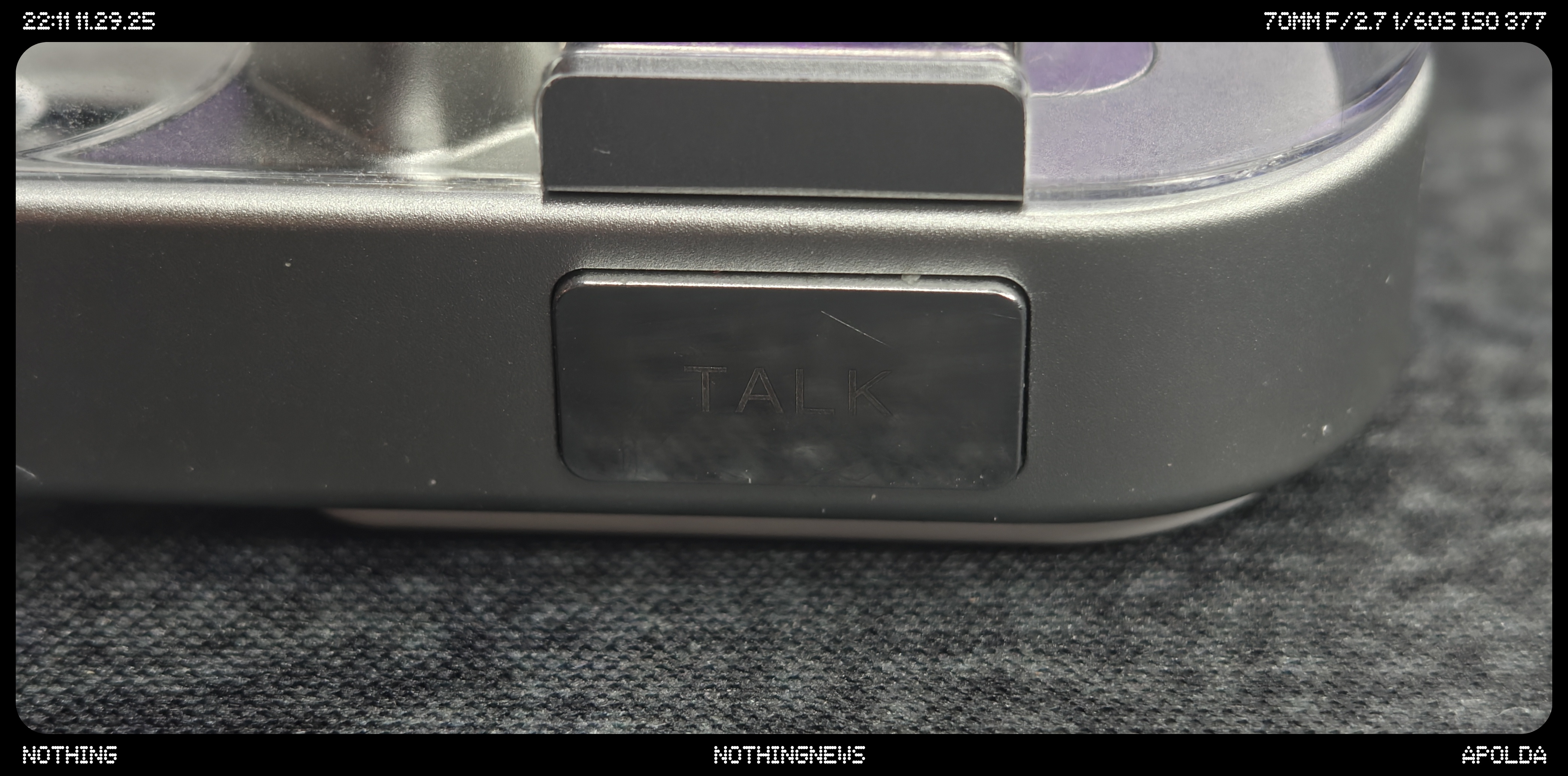 "Talk Button"zum Aktivieren des Super-Mics und Essential Recorder